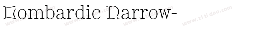 Lombardic Narrow字体转换